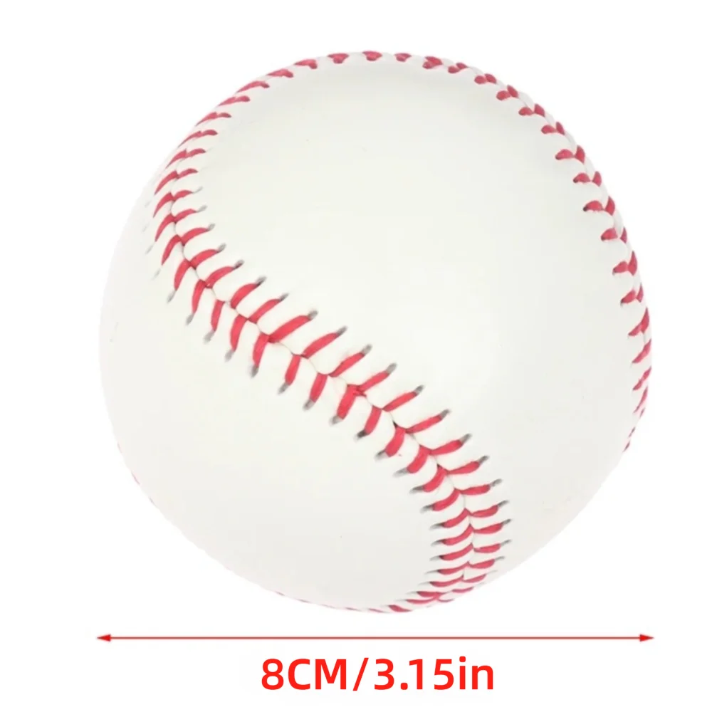 Pelota béisbol noctilucente de PVC, color blanco