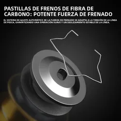 Carrete de pesca DEUKIO 2026 spinning agua salada impermeable