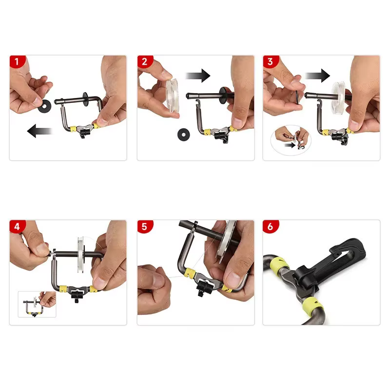 Dispensador Tippet Portátil Porta Bobinas para Pesca de Mosca - imagen 4