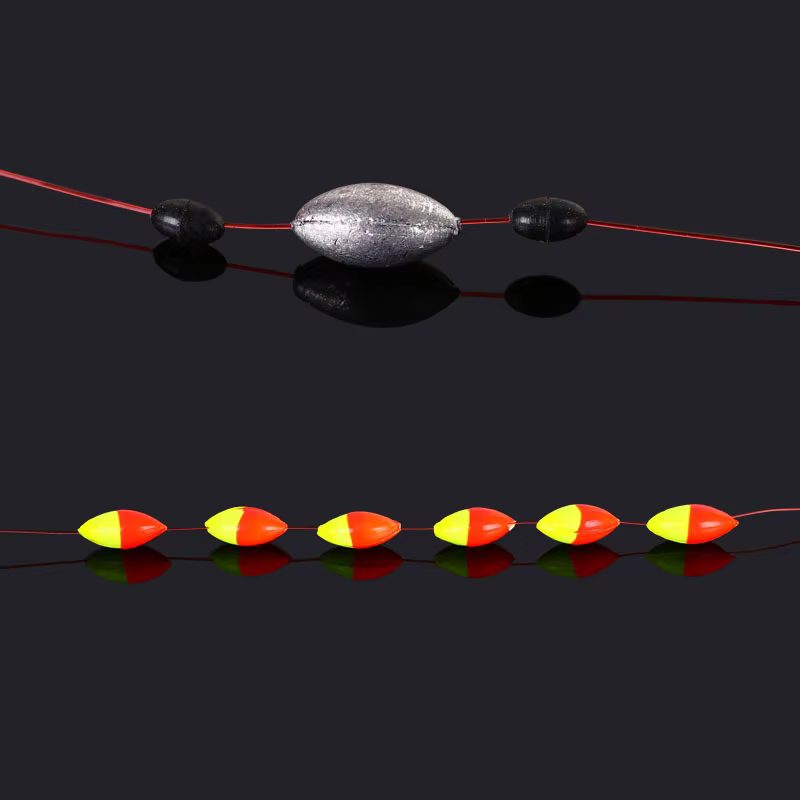Accesorios flotador siete estrellas para carpa con línea y anzuelo - imagen 4