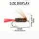 Moscas secas Redtail Dryfly para trucha y ninfas artificiales - imagen 4