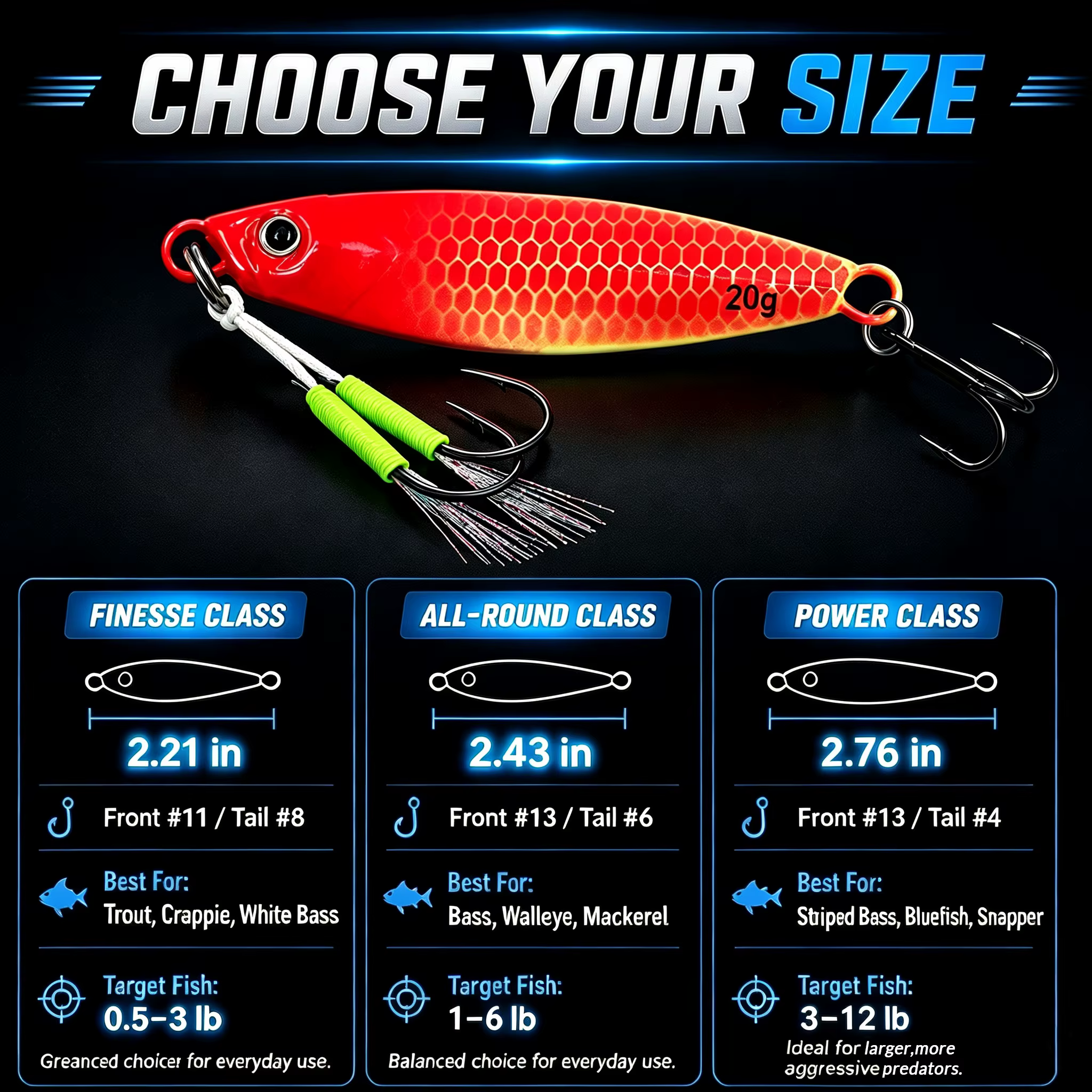 Jig luminoso 9KM para pesca lenta en agua salada - imagen 4