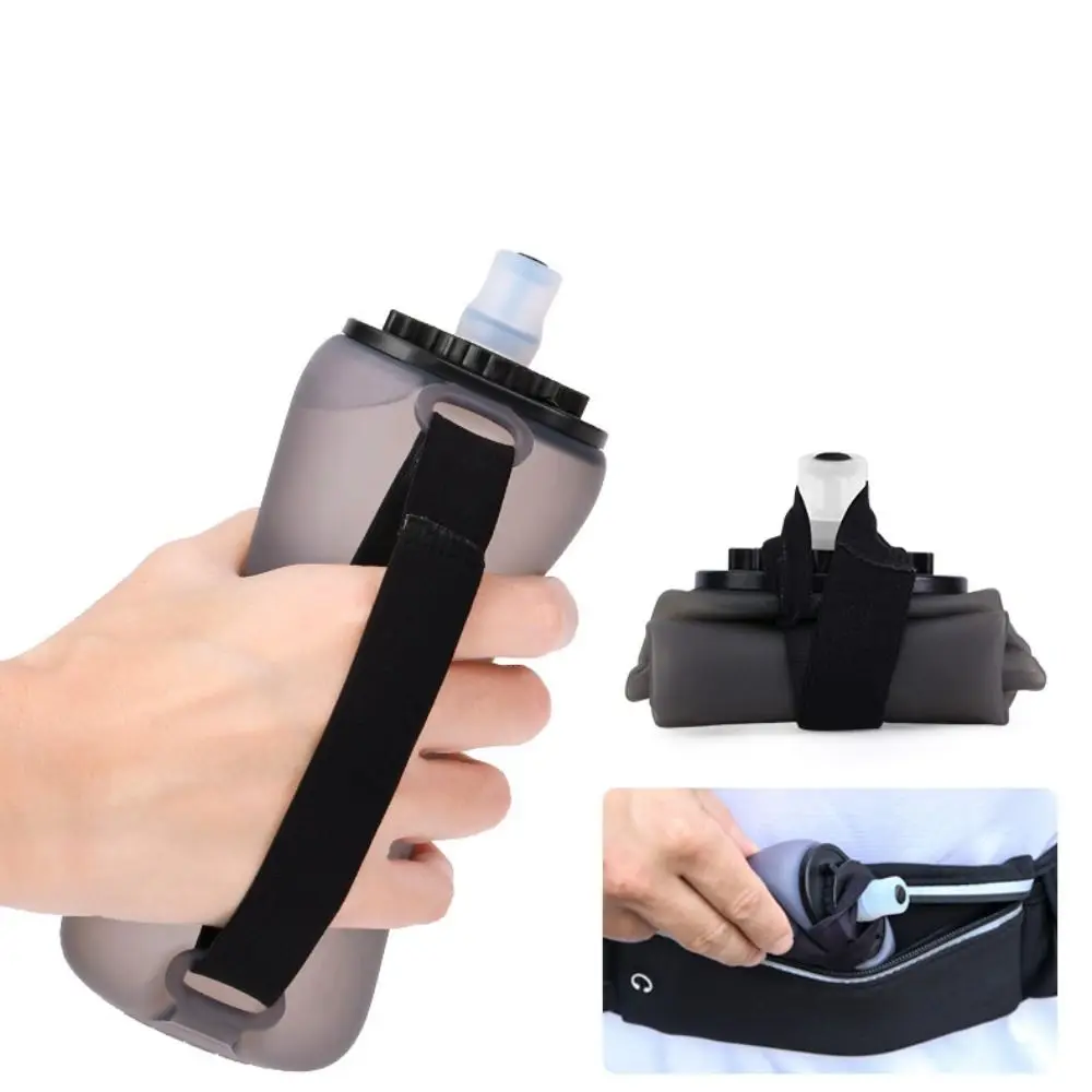 Botella plegable de silicona para ciclismo, boca ancha - imagen 5