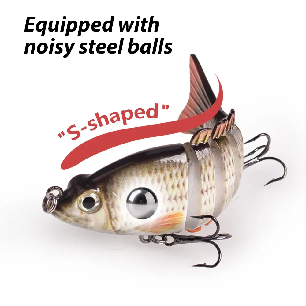 Hanlin Swimbait 85mm 11g – Hundimiento lento para trucha - imagen 2