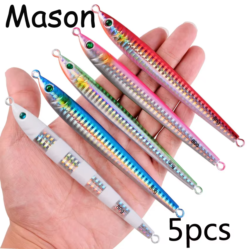 Jig de metal jigging lento para pesca en mar costa litoral - imagen 4