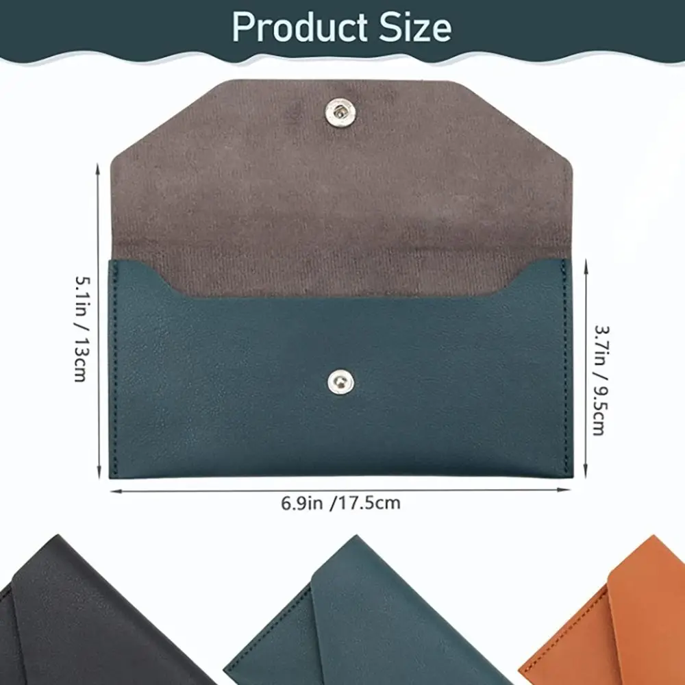 Cartera ultrafina de cuero PU para efectivo, tarjetero resistente - imagen 5