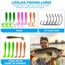 Kit señuelos para trucha, lubina y salmón: crankbaits y spinners