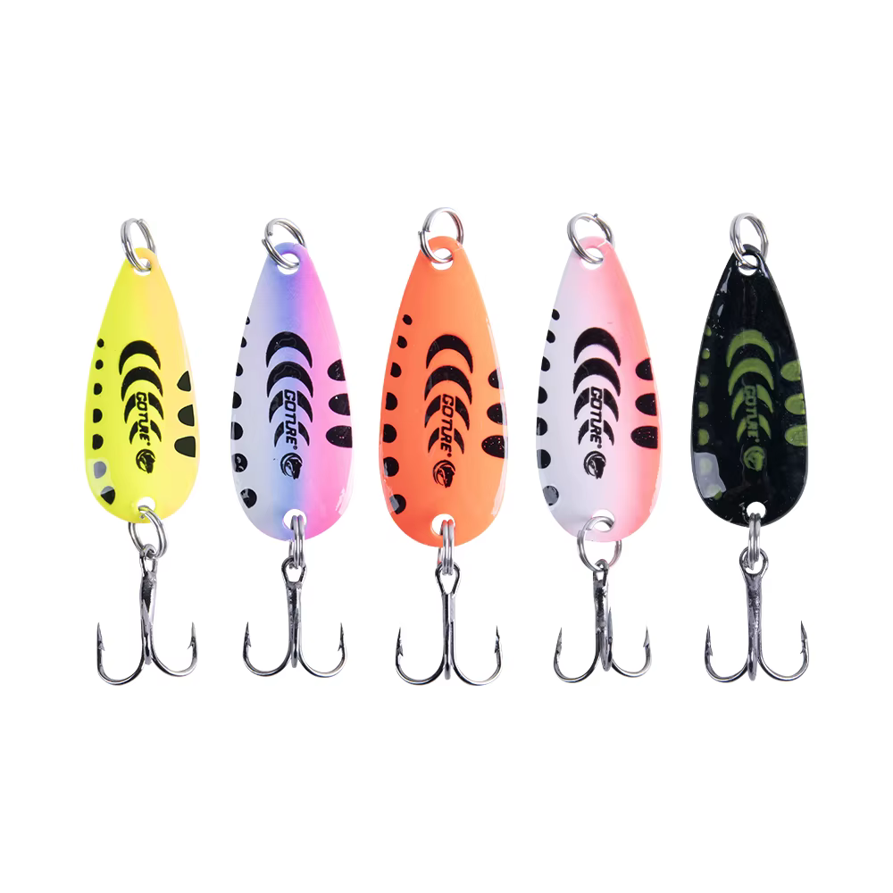 Cuchara de pesca con anzuelo triple y ojo 3D – para lubina y trucha - imagen 5