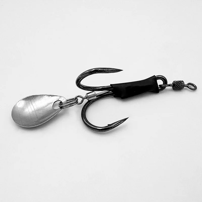 ShareShark Señuelo rana con lentejuelas y sonido, doble anzuelo - imagen 5