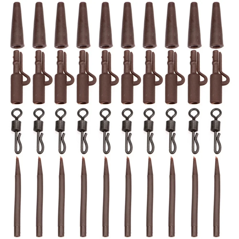 Accesorios para carpa: clips de plomo con cambio rápido y giratoria