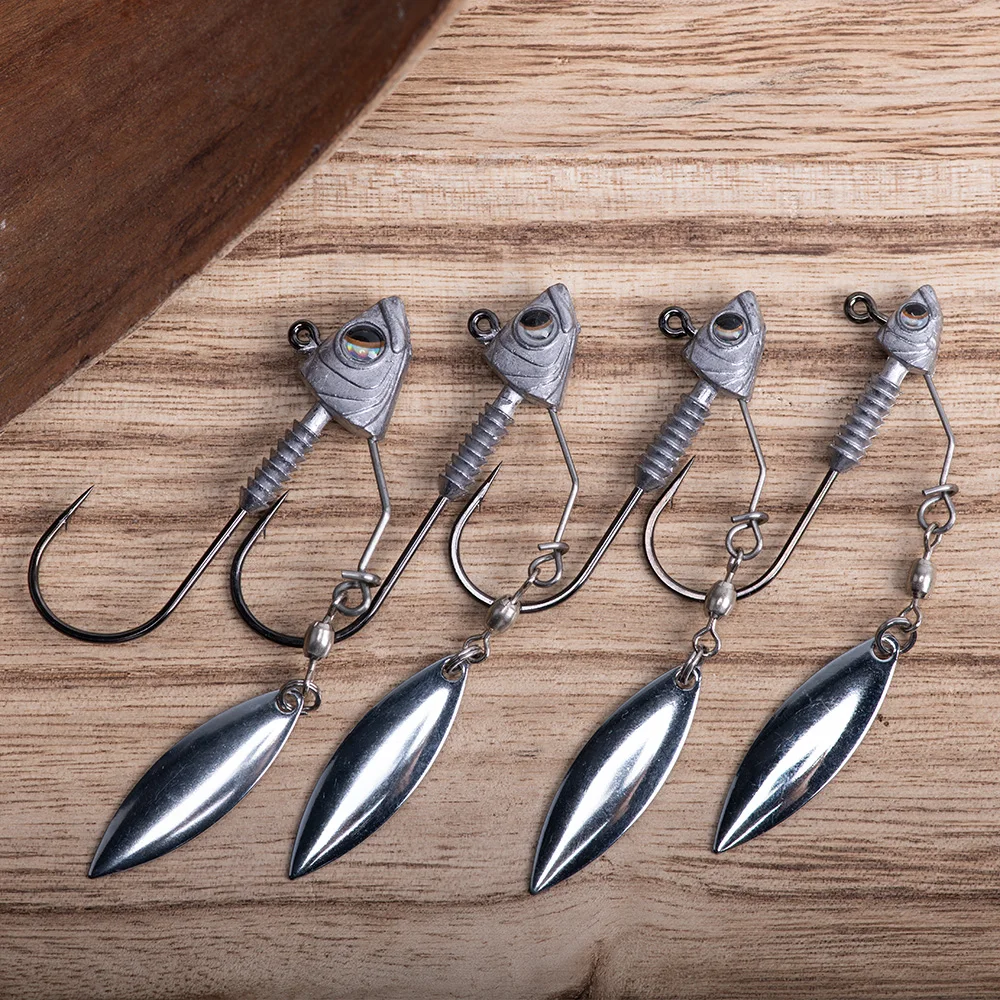 Anzuelos Jig Head Goture con Girador – Vinilo Lubina - imagen 3
