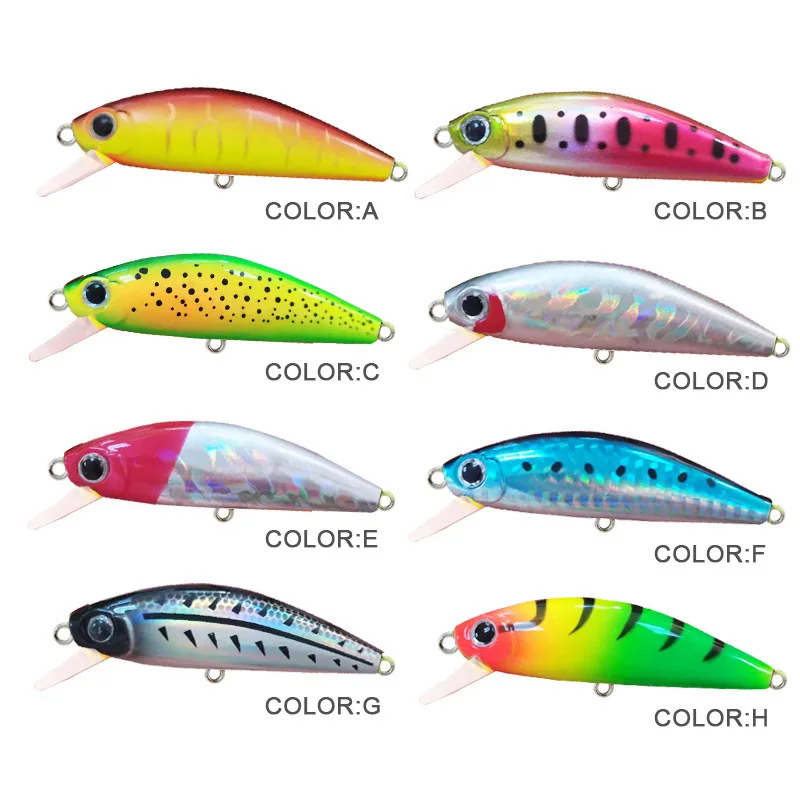 Señuelo Wobbler Minnow hundido para trucha y lubina - imagen 2