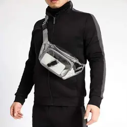 Riñonera impermeable transparente PVC para deportes al aire libre