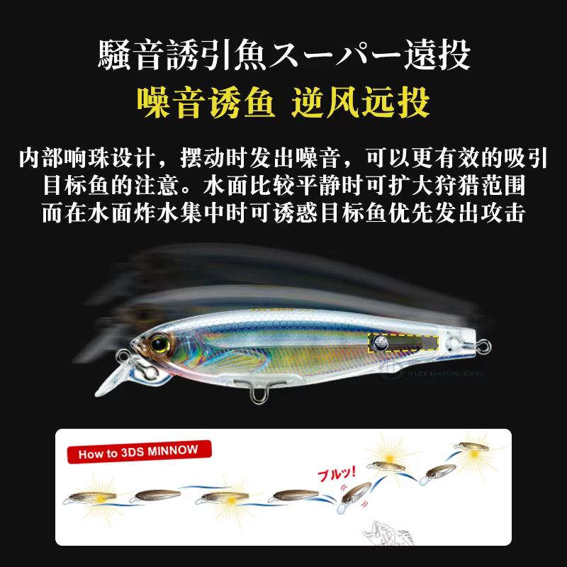 YO-ZURI 3DF1135 Crossbill, Minnow Suspendido para Spinning - imagen 5