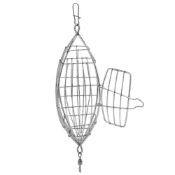 Jaula trampa de acero inoxidable para carpa y cebo de pesca