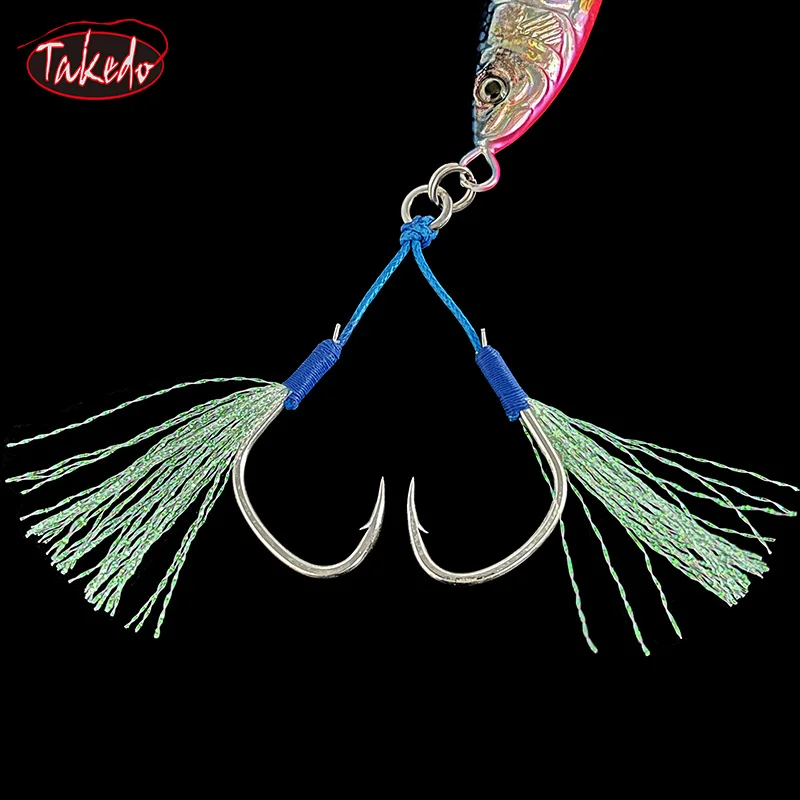 TAKEDO JY01 Jerkbait metálico UV luminoso con anzuelo - imagen 5