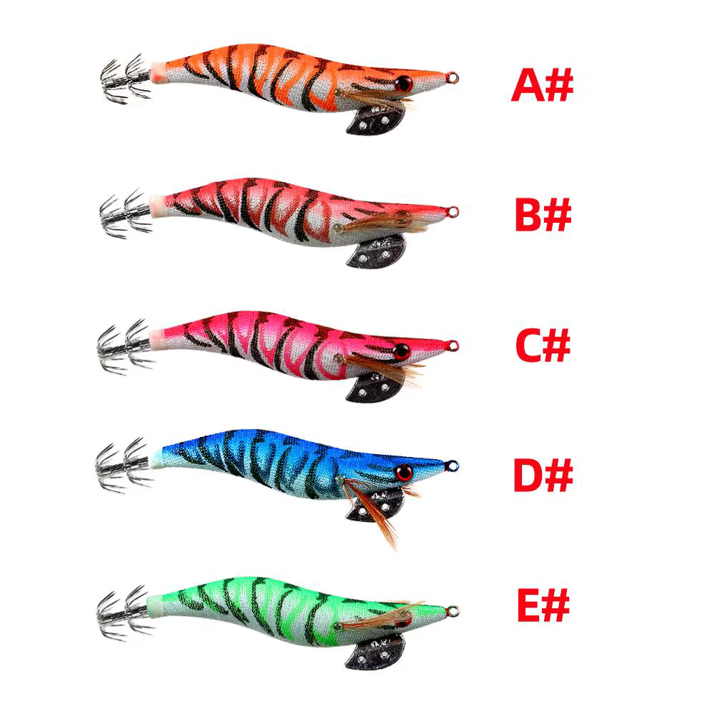 Pack completo de 5 señuelos de colores variados