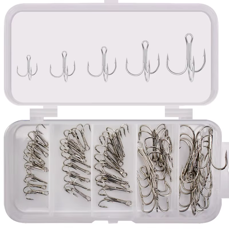 Anzuelos Jig Head Triples Negros – Alta Calidad para Pesca - imagen 2