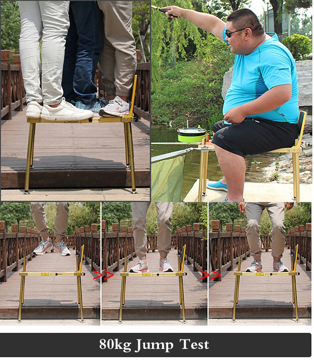 Respaldo ajustable de la silla de pesca