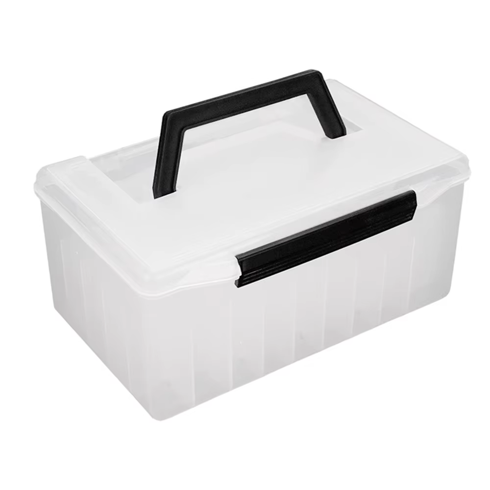 Caja de pesca plegable con asa y compartimentos – Organizador PVC - imagen 3