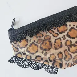 Bolsa cosméticos corazón encaje transparente malla para viaje Y2K