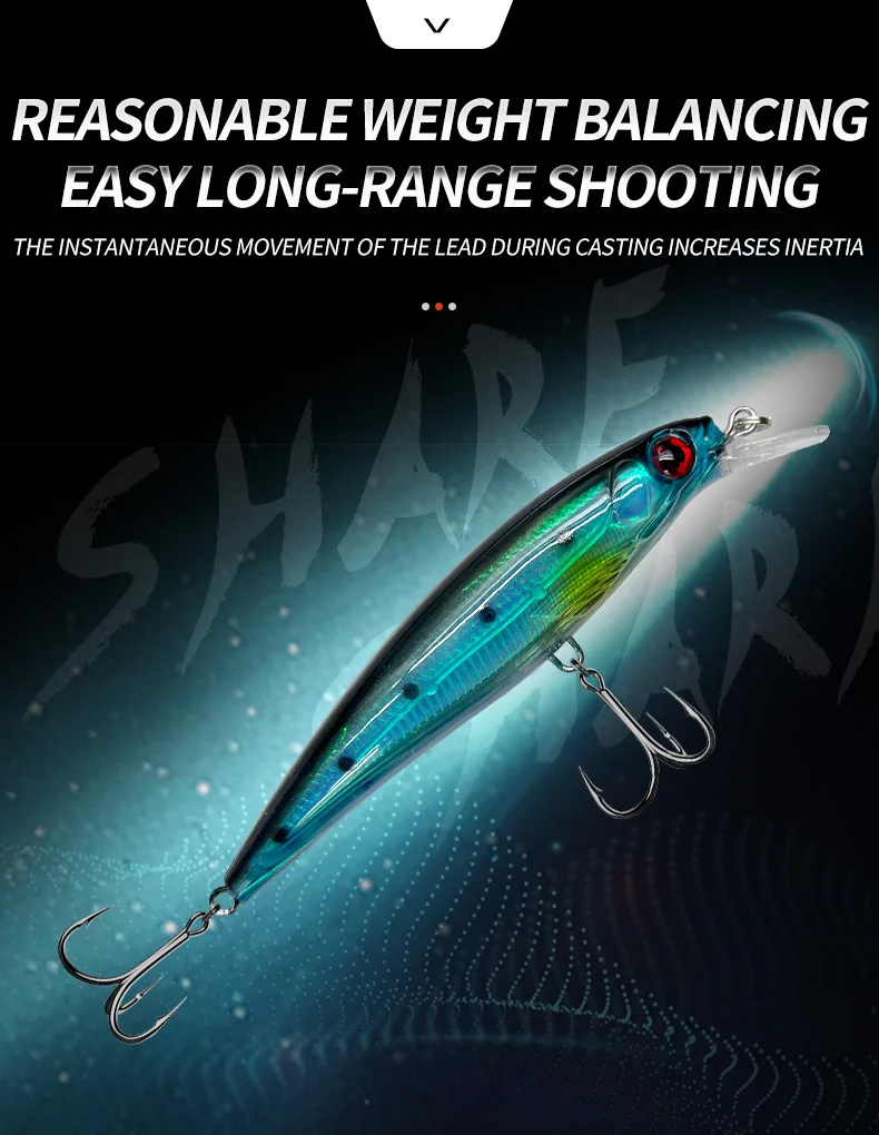 Wobbler minnow en acción