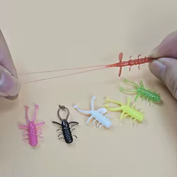 Señuelos blandos de micro larva TPR para drop shot y Texas rig