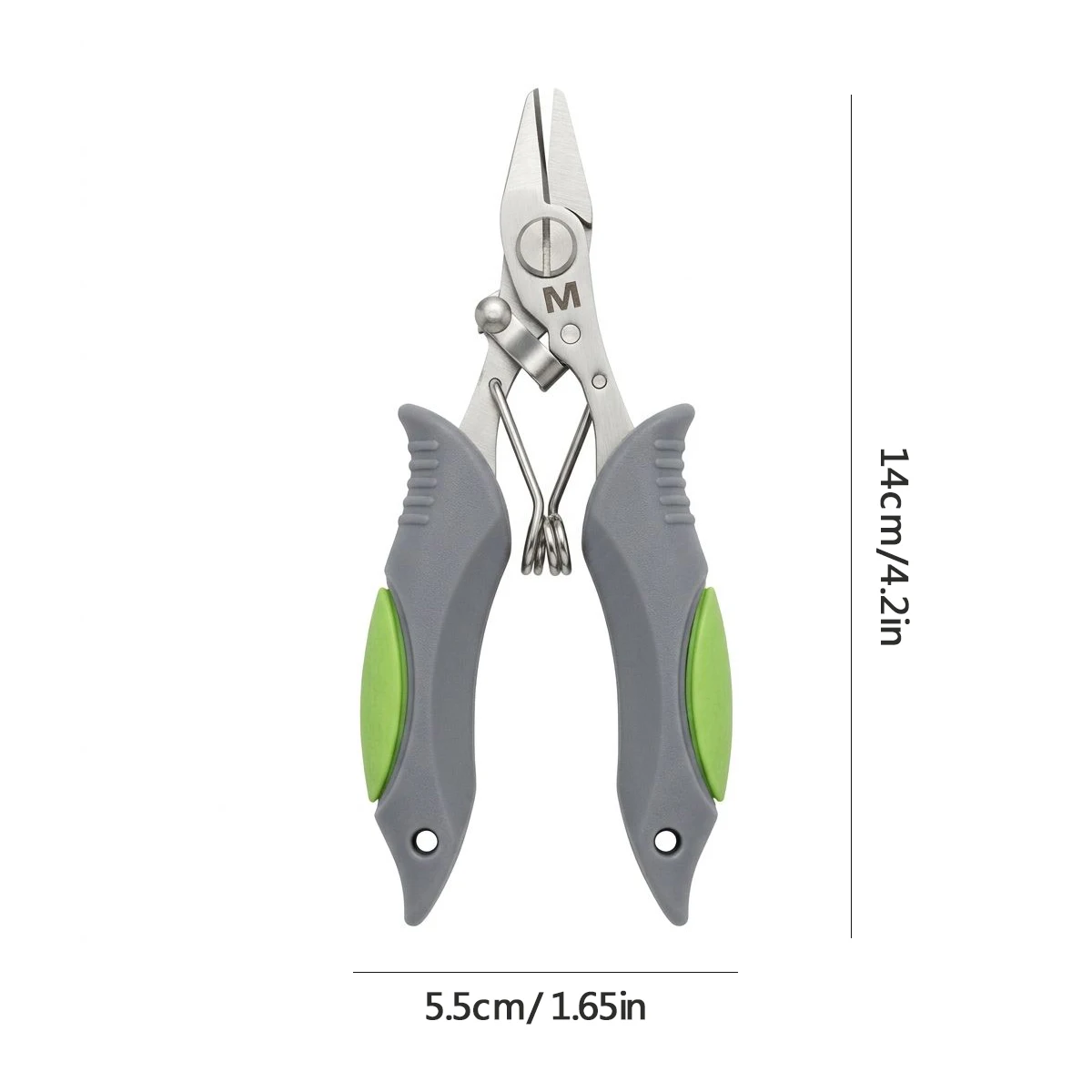 Tijeras de Pesca Mustad, cortador trenzas acero inoxidable con bloqueo