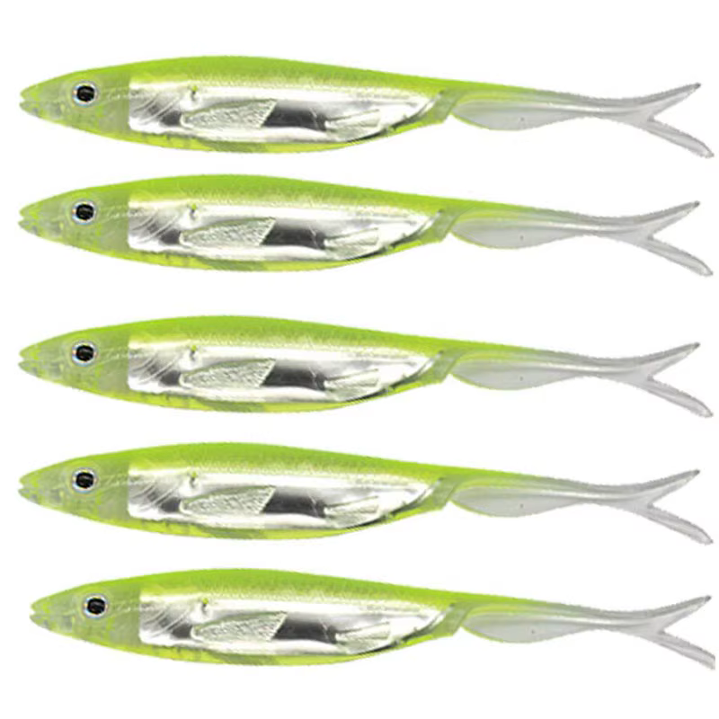 señuelos nadadores de silicona 75mm 95mm para trucha agua dulce salada - imagen 5