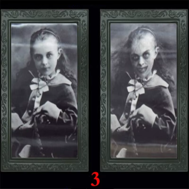 Marco de fotos fantasma 3D con cara cambiante – Decoración Halloween - imagen 3