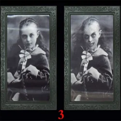 Marco de fotos fantasma 3D con cara cambiante – Decoración Halloween