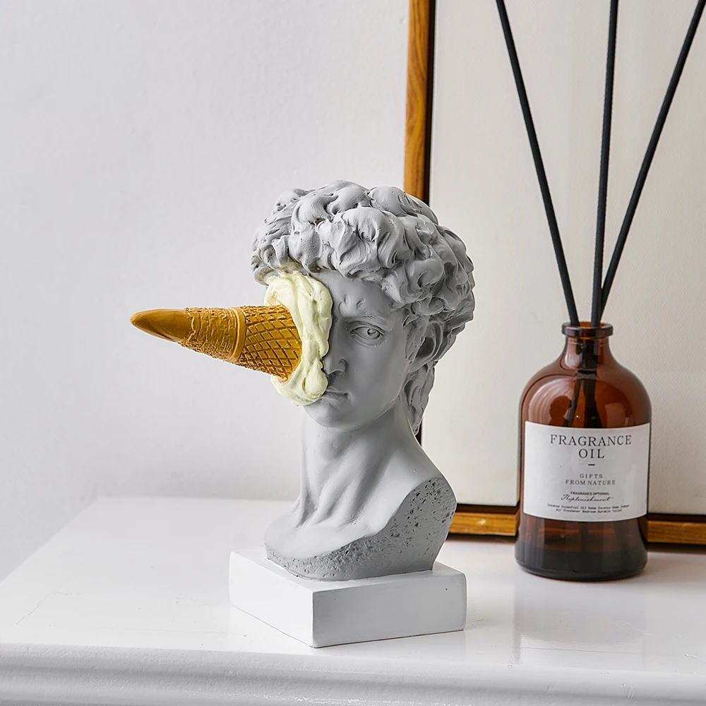 Figura nórdica moderna de David para escritorio y hogar pesca - imagen 2