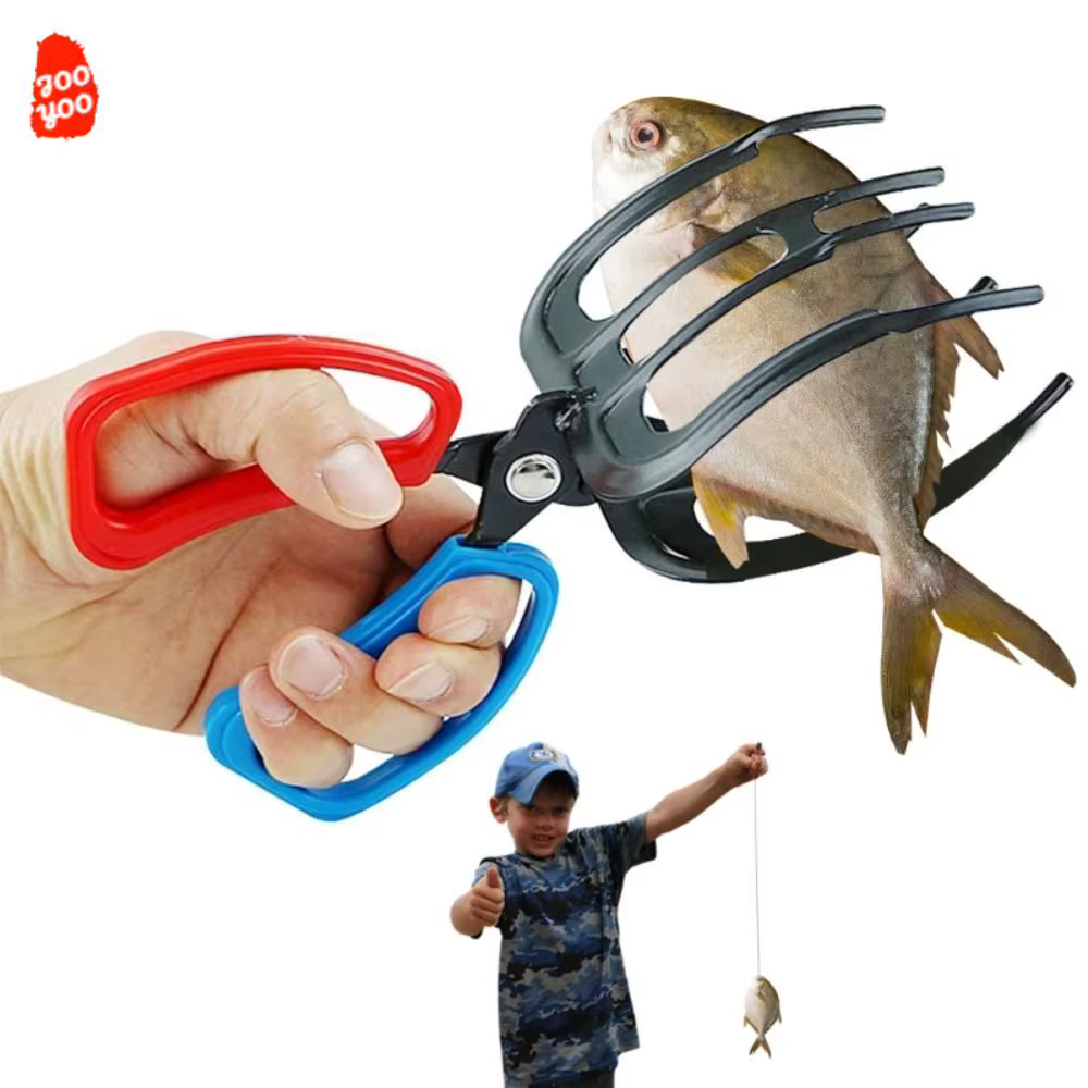 Alicates de pesca triple diente con empuñadura metálica profesional