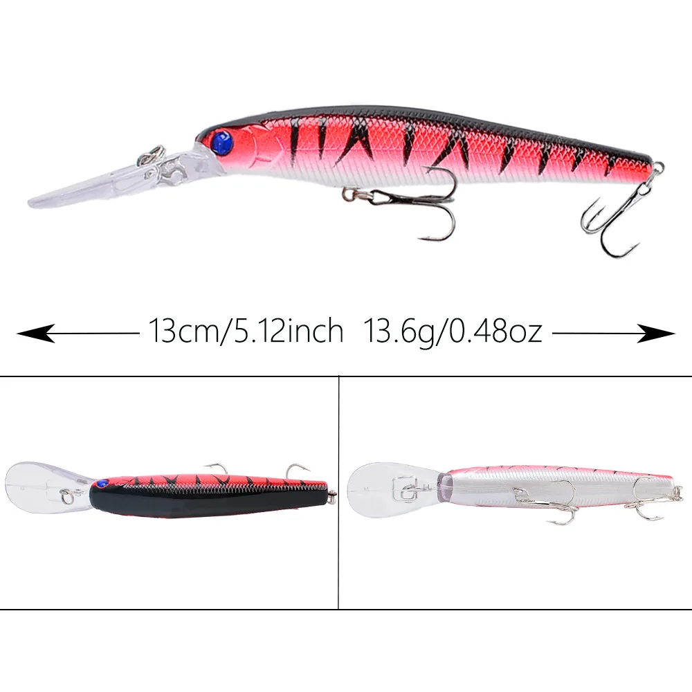 Señuelo flotante de babero largo para pesca en profundidad - imagen 3