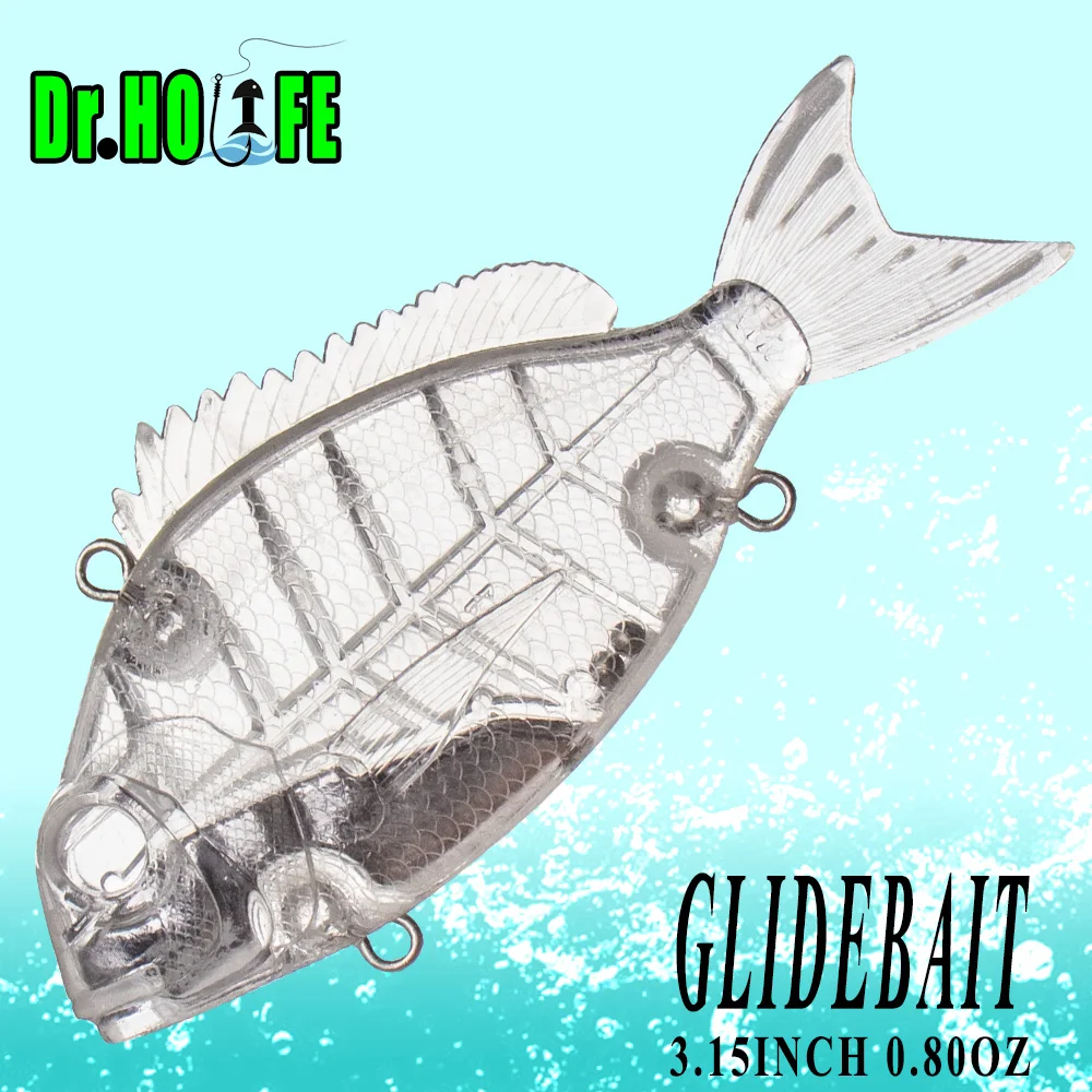 Señuelos deslizantes sin pintar Dr.Holife – Hundimiento para pesca - imagen 5