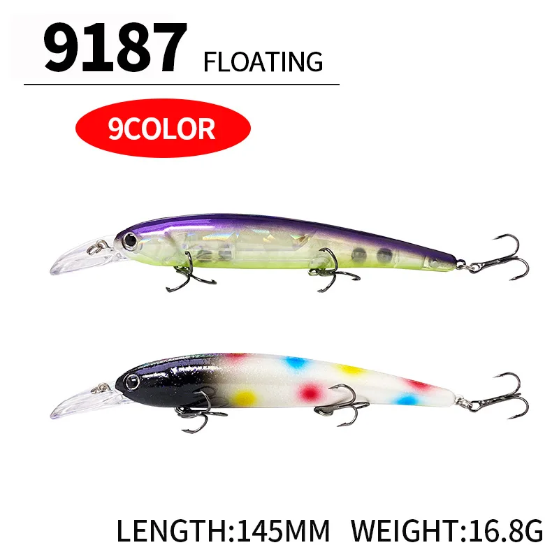 Señuelo Minnow Biomimético Flotante de Buceo Profundo - imagen 3