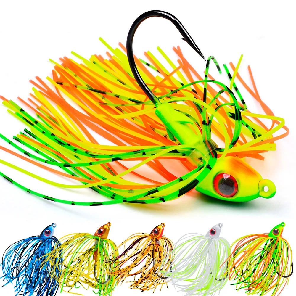 Spinnerbait para lubina con falda y alambre sin enredos pesca - imagen 5