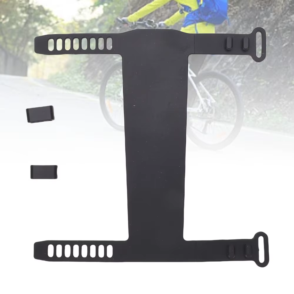 Guardabarros de silicón negro para tija de sillín de bicicleta - imagen 2