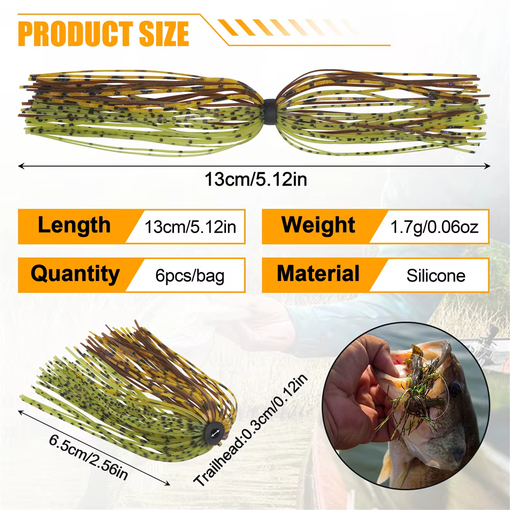 Buzzbait superficie silicone lubina trucha - imagen 2