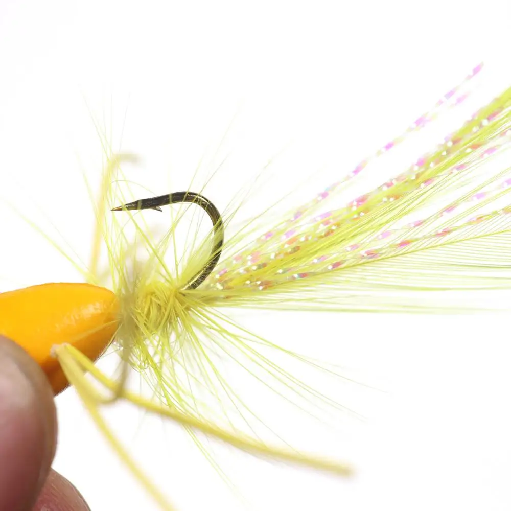 Vtwins Popper Topwater para pesca con mosca – señuelos de espuma
