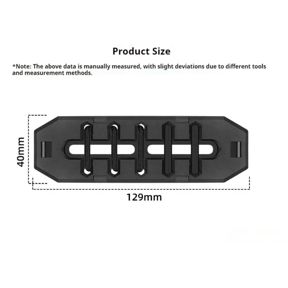 Soporte para gel en bicicleta negro