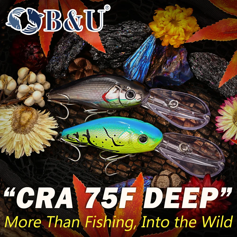 B&U Crankbait Deep Diving UV con tungsteno para lucio y zander - imagen 5