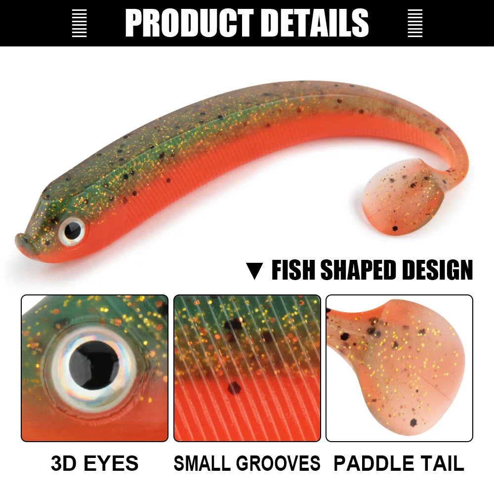 Spinpoler Shad Swimbait – Señuelo blando jig head - imagen 5
