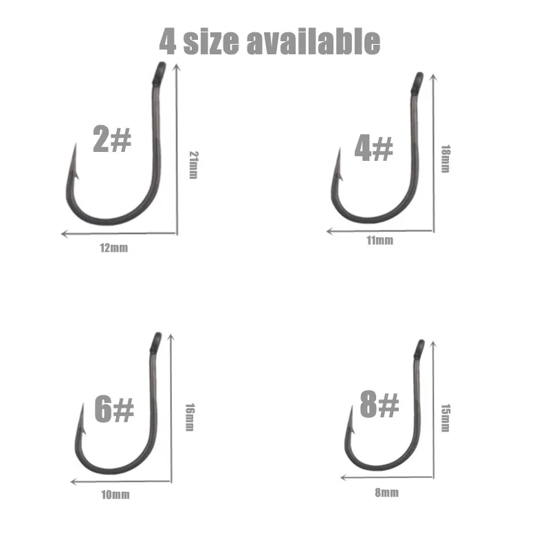 Anzuelos Chod Micro Púas con Revestimiento FTPE para Carpa - imagen 5
