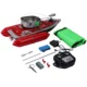 Goture barco cebador con control remoto y tolva para pescar