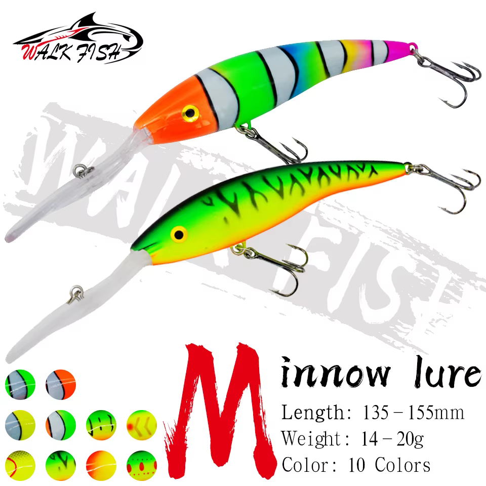 Señuelo Minnow WALK FISH 1 – 13,5 cm profundidad media