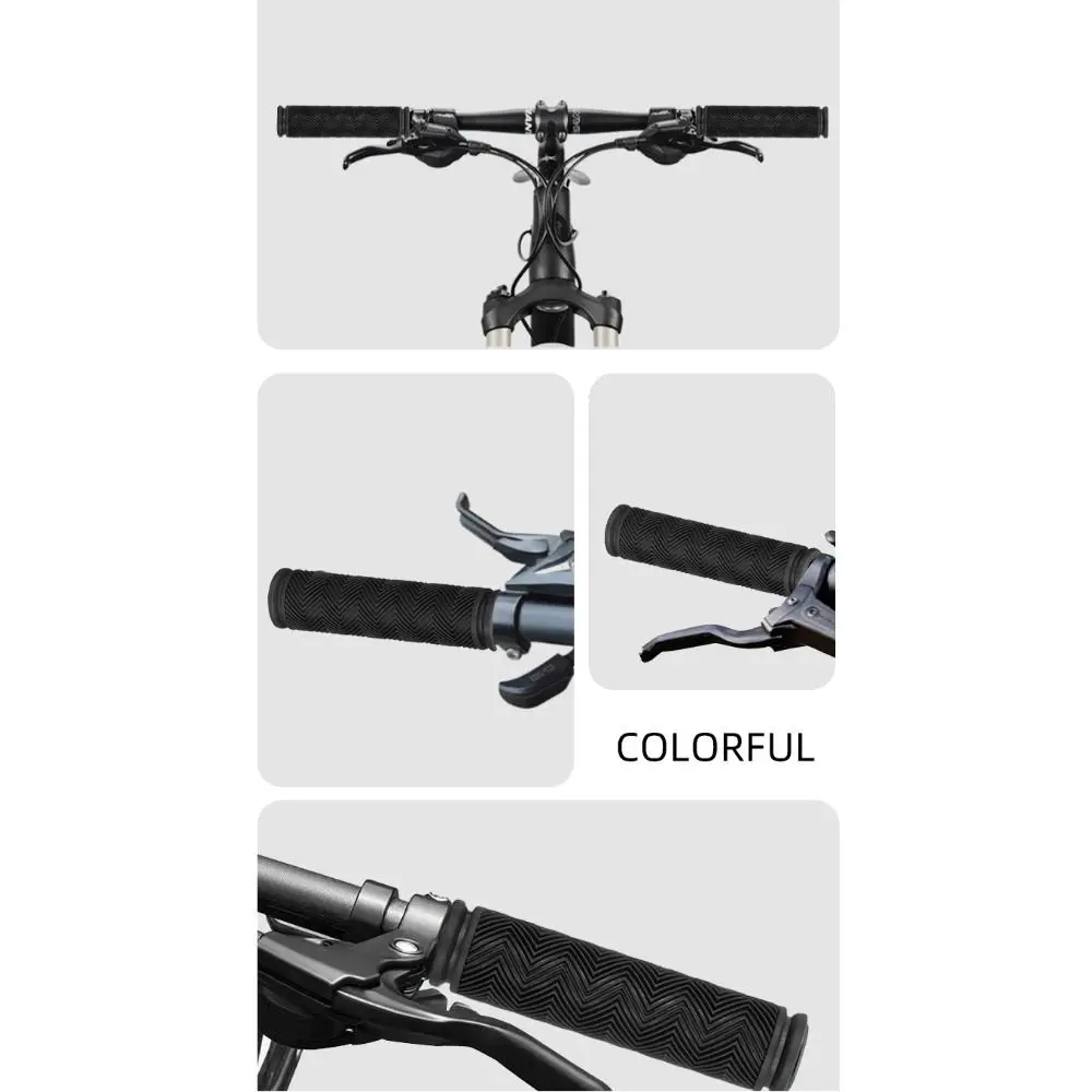 Empuñaduras de goma antideslizantes negras para manillar de bici - imagen 4
