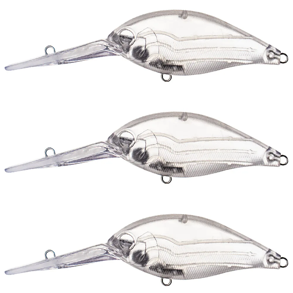 Crankbait blanco sin pintar en lote