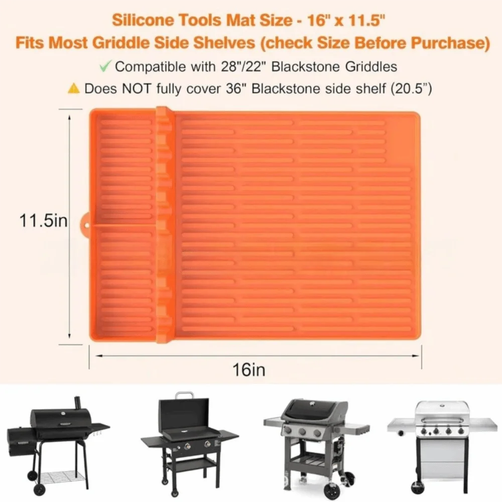 Alfombrilla para parrilla BBQ antiadherente resistente al calor - imagen 5