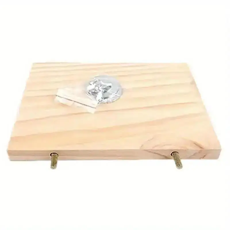 Plataforma de madera para mascotas: soporte para pájaros y loros - imagen 2